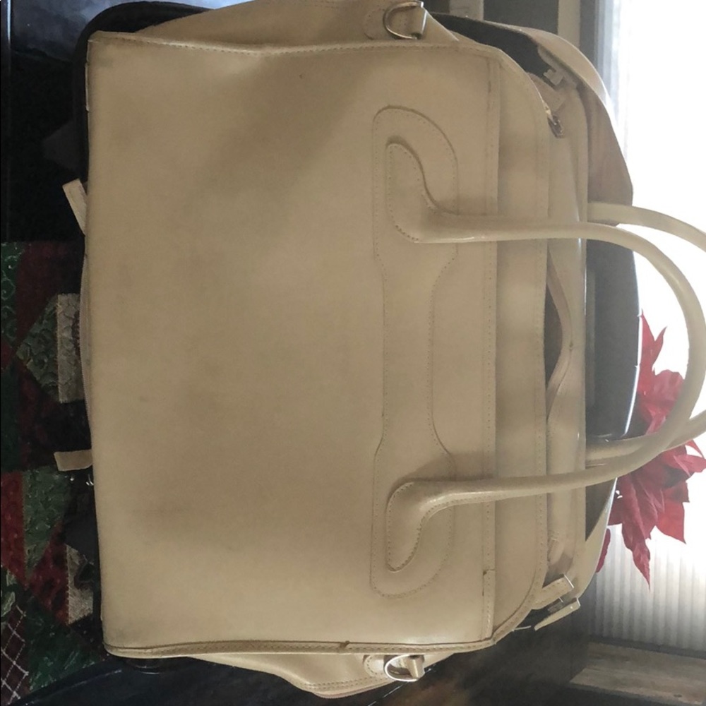 Computer travel bag w/ detach luggage pull & wheel